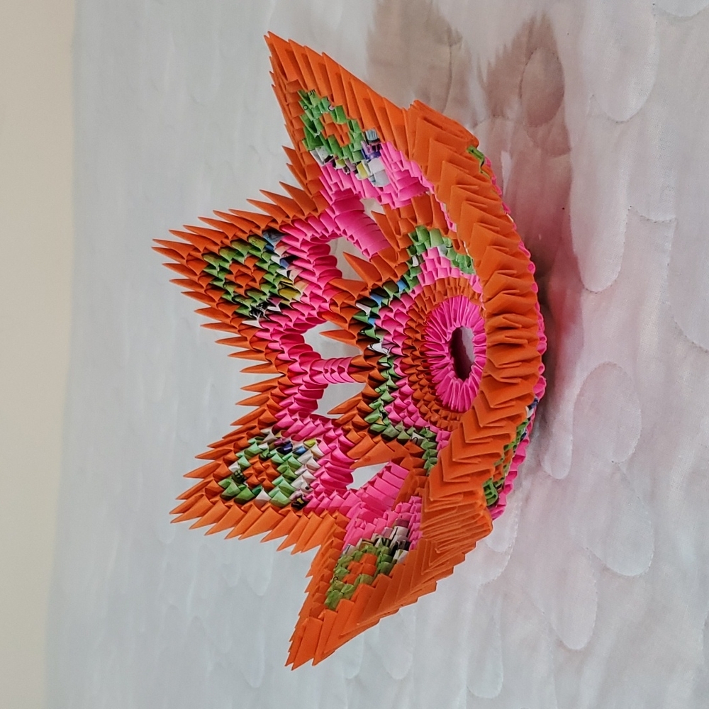 Handmade 3D Origami Decorative Bowl